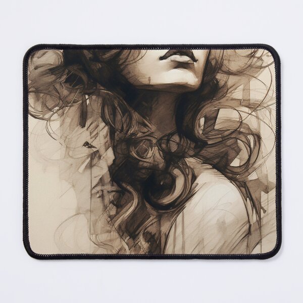 Item preview, Whispers of Charcoal: A Portrait in Grayscale designed and sold by oanaunciuleanu.