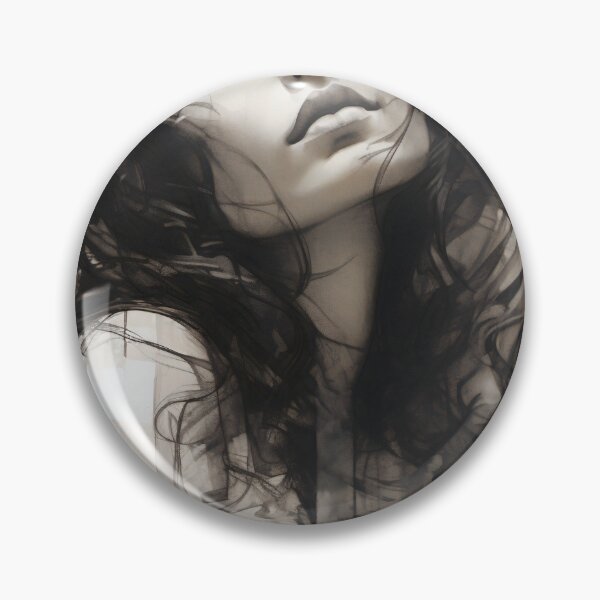 Item preview, Whispers of Charcoal: A Portrait in Grayscale designed and sold by oanaunciuleanu.