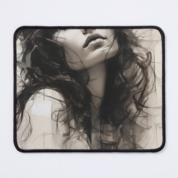 Item preview, Whispers of Charcoal: A Portrait in Grayscale designed and sold by oanaunciuleanu.