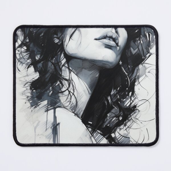 Item preview, Whispers of Charcoal: A Portrait in Grayscale designed and sold by oanaunciuleanu.