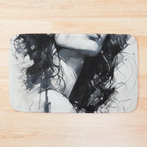 Item preview, Whispers of Charcoal: A Portrait in Grayscale designed and sold by oanaunciuleanu.