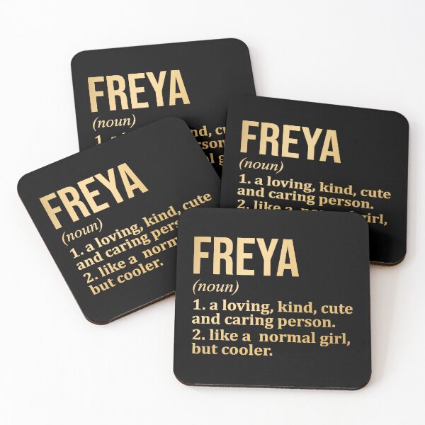 Item preview, Freya Name Definition in Gold designed and sold by XCIV.