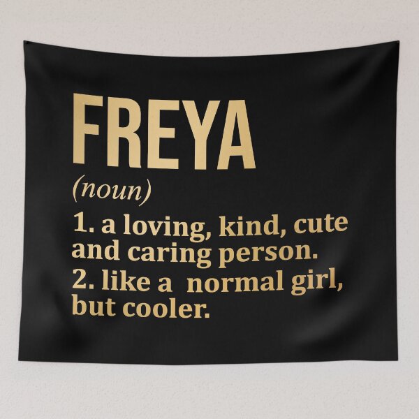 Item preview, Freya Name Definition in Gold designed and sold by XCIV.