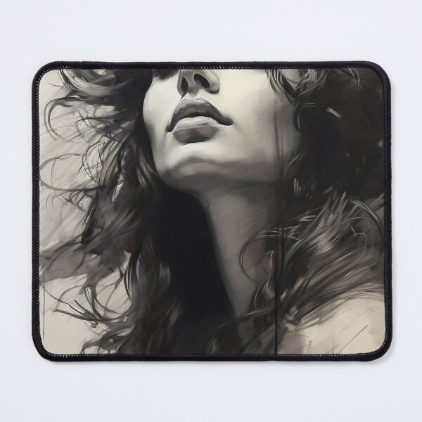 Item preview, Whispers of Charcoal: A Portrait in Grayscale designed and sold by oanaunciuleanu.