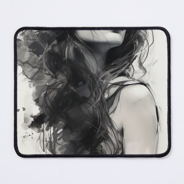 Item preview, Whispers of Charcoal: A Portrait in Grayscale designed and sold by oanaunciuleanu.