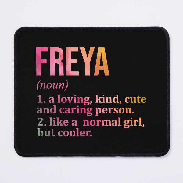 Item preview, Freya Name Definition in Watercolor designed and sold by XCIV.