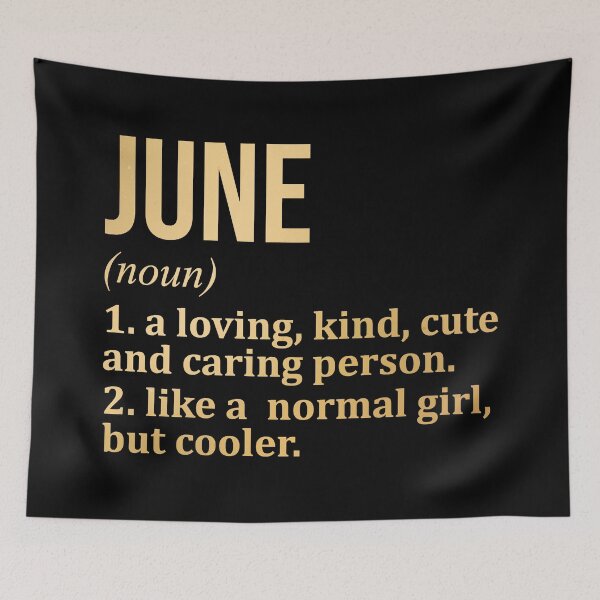 Item preview, June Name Definition in Gold designed and sold by XCIV.