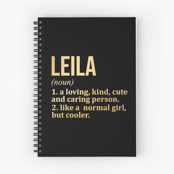 Item preview, Leila Name Definition in Gold designed and sold by XCIV.