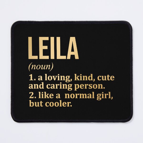 Item preview, Leila Name Definition in Gold designed and sold by XCIV.