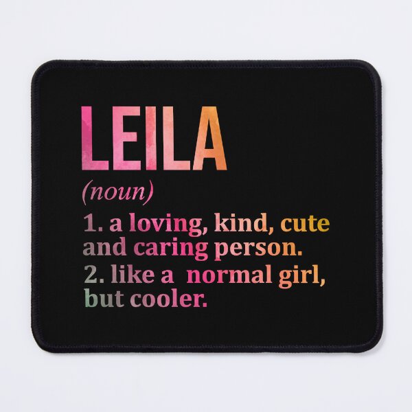 Item preview, Leila Name Definition in Watercolor designed and sold by XCIV.