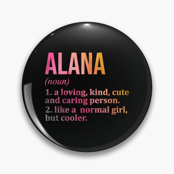 Item preview, Alana Name Definition in Watercolor designed and sold by XCIV.