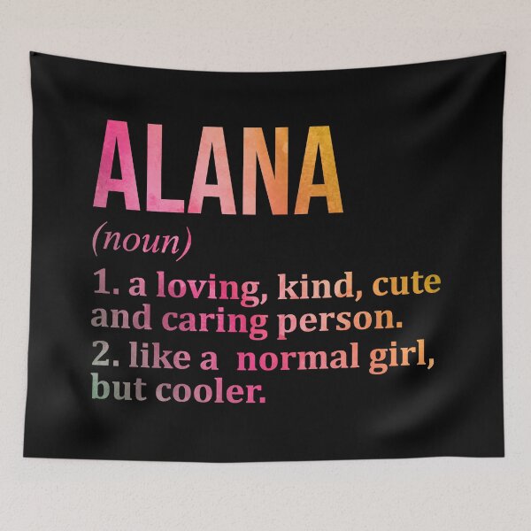 Item preview, Alana Name Definition in Watercolor designed and sold by XCIV.