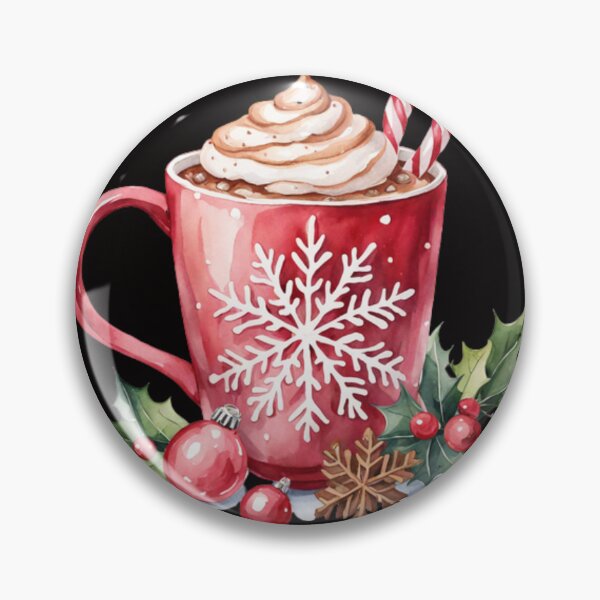 Item preview,  mug of hot chocolate with christmas decoration  designed and sold by aipaint.