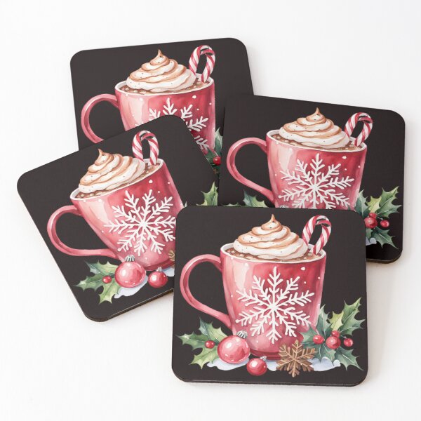 Item preview,  mug of hot chocolate with christmas decoration  designed and sold by aipaint.