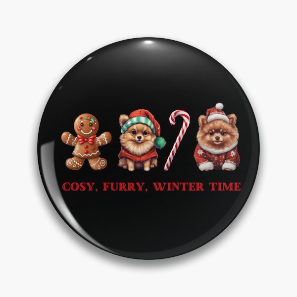 Item preview, Cute Winter, Christmas Pomeranians designed and sold by Hibiskusmond.