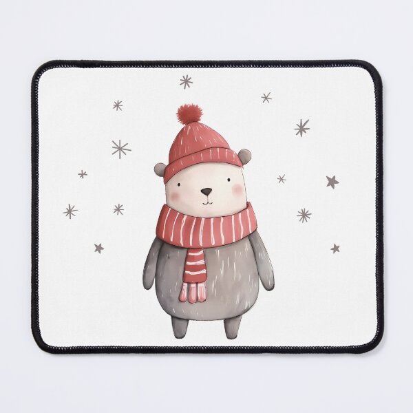 Item preview, Vintage Christmas Bear Artwork designed and sold by NatureStyle555.