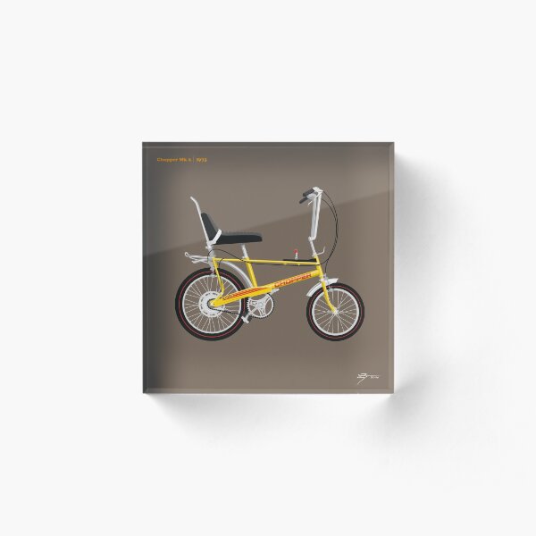 Raleigh Chopper Mk 2 (Fizzy Lemon) Acrylic Block