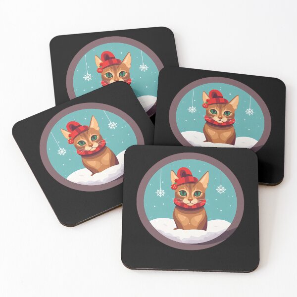 Item preview, Abyssinian Cat Xmas Ornament, Love Cats designed and sold by Logiamerch.