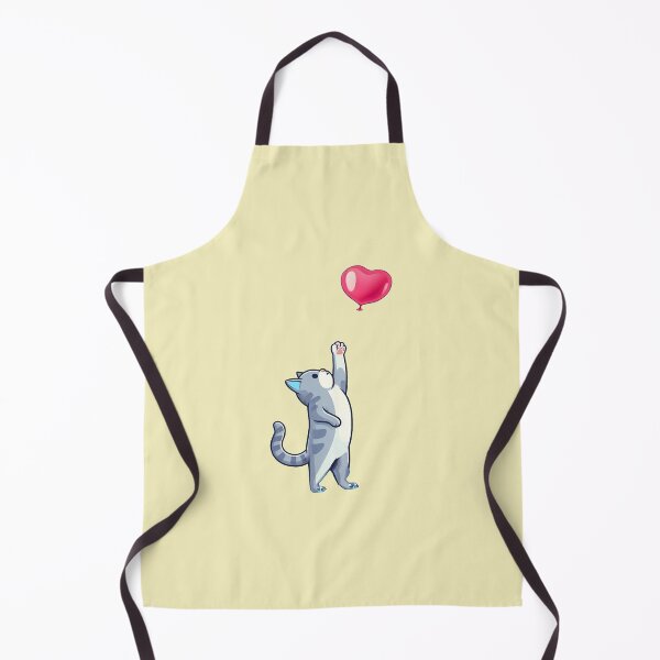 Item preview, heart balloon and cat designed and sold by NAGNE.