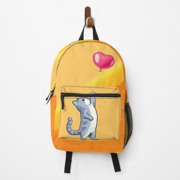 Item preview, heart balloon and cat designed and sold by NAGNE.