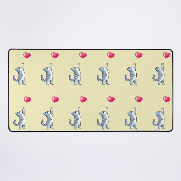 Item preview, heart balloon and cat designed and sold by NAGNE.
