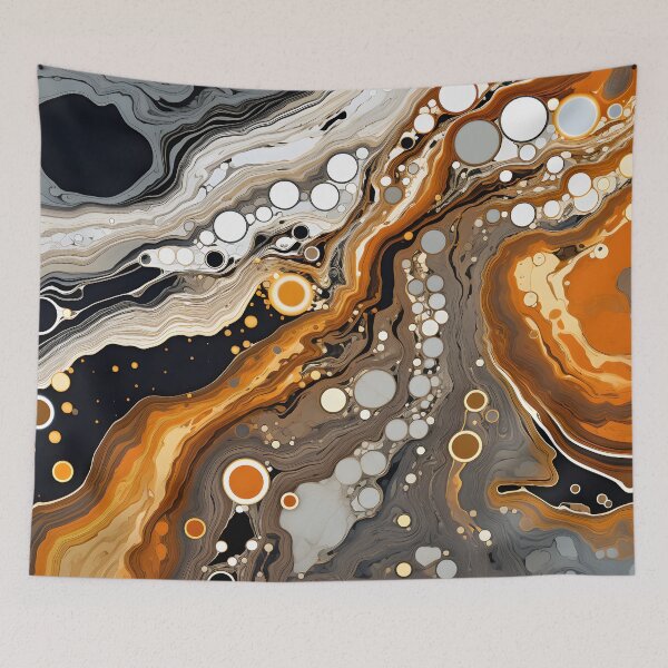 Item preview, Ethereal Earthtone Swirl Abstract designed and sold by VectorPlace.