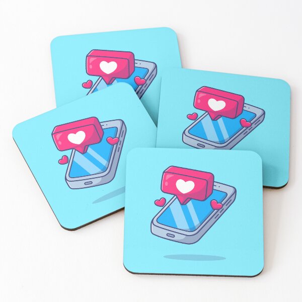 Item preview, Mobile Phone with Love Message Sign Cartoon Vector Icon Illustration designed and sold by hjian8219.