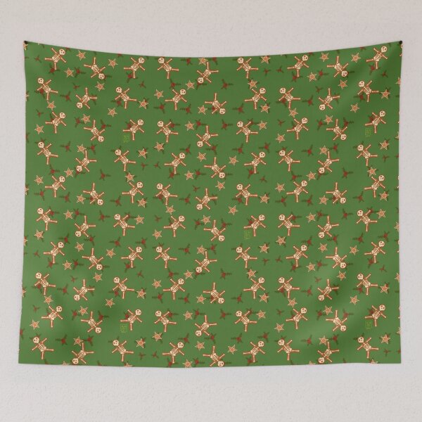 Item preview, Merry Hexmas - Skeleton Gingerbread in Green designed and sold by Neon-Harvest.