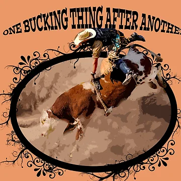 Artwork thumbnail, BULL RIDER, RODEO QUOTES AND ART,ROUGH STOCK RIDERS by Barbara Jean Photo Art And Design