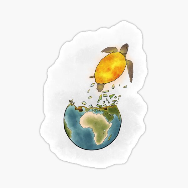 Climate changes the nature Sticker