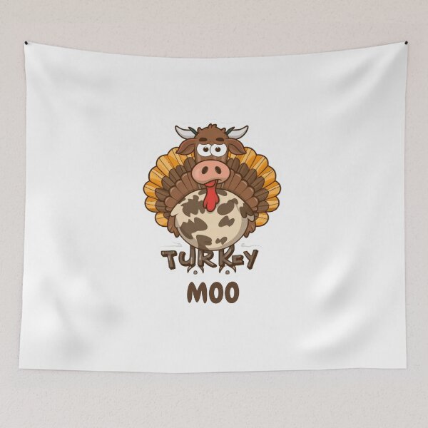 Item preview, Turkey Moo Funny Cow Thanksgiving designed and sold by Creativedsigna.