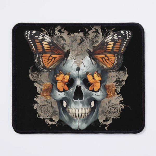 Item preview, Skulls, butterflies and flowers 03 designed and sold by BDPoktat.