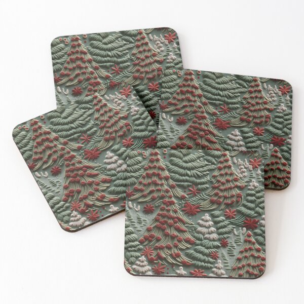 Item preview, Christmas Xmas Fake Embroidery 3D Effect Pattern No 4 designed and sold by Atomura.