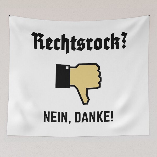 Item preview, Right-wing rock? No thanks! (Against Right / P / 3C) designed and sold by MrFaulbaum.