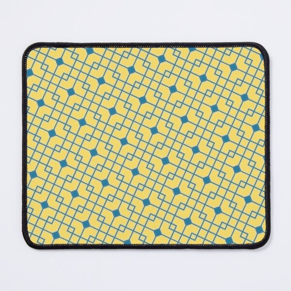 Item preview, Patrón cuadrado, amarillo y azul 2D designed and sold by purelypatterns.