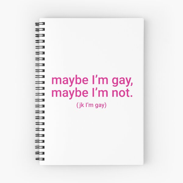 Item preview, "maybe I'm gay, maybe I'm not. (jk I'm gay)" Humorous Pride Identity Design designed and sold by KikiValley.