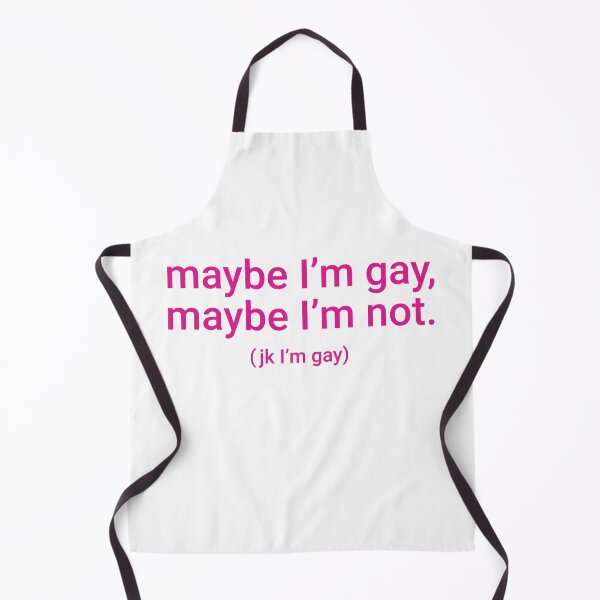 Item preview, "maybe I'm gay, maybe I'm not. (jk I'm gay)" Humorous Pride Identity Design designed and sold by KikiValley.