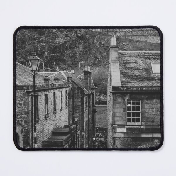 Item preview, Edinburgh Castle from the Vennel in black and white designed and sold by cdkphotos.