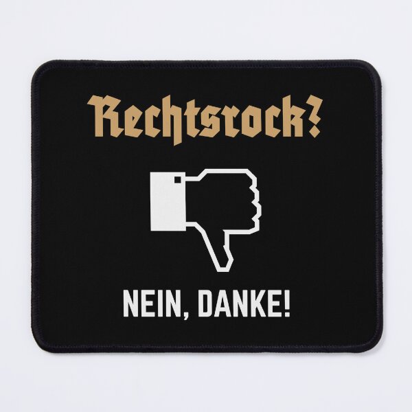 Item preview, Right-wing rock? No thanks! (Against Right / N / 2C) designed and sold by MrFaulbaum.