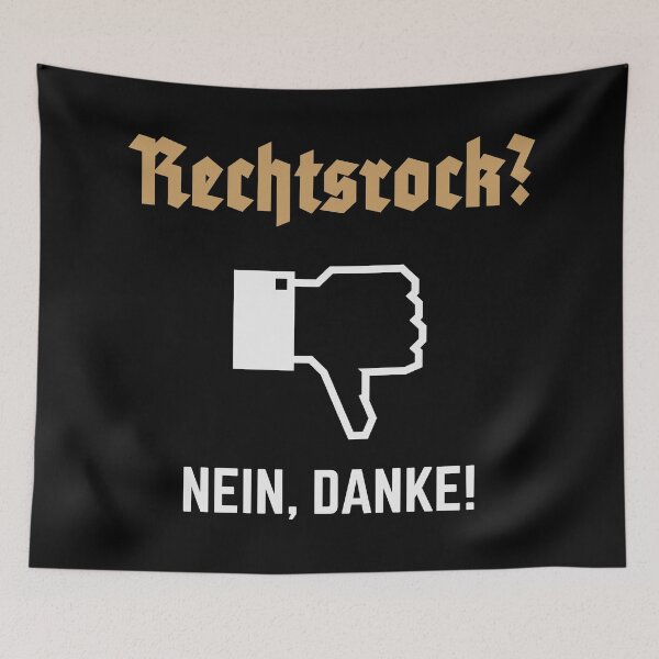Item preview, Right-wing rock? No thanks! (Against Right / N / 2C) designed and sold by MrFaulbaum.
