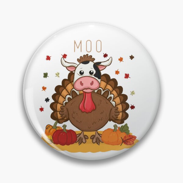 Item preview, Turkey Moo Funny Cow Thanksgiving designed and sold by Creativedsigna.