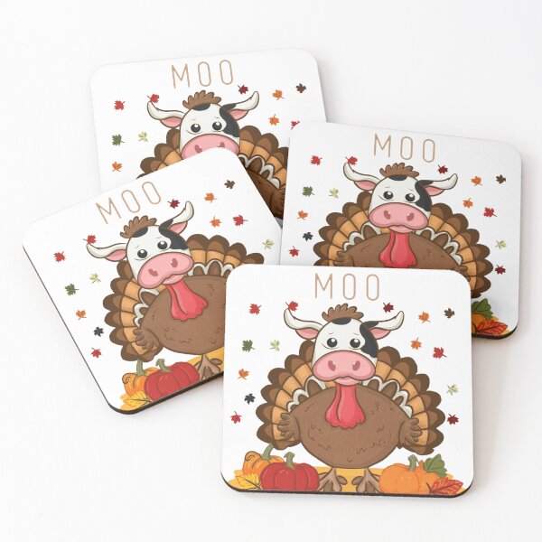 Item preview, Turkey Moo Funny Cow Thanksgiving designed and sold by Creativedsigna.