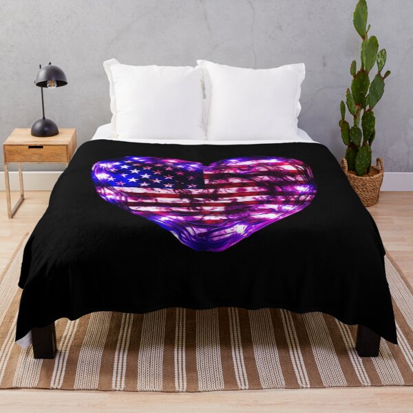 Item preview, Heart-shaped USA Flags designed and sold by Master-Print.