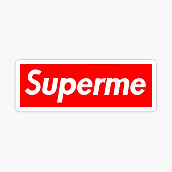 large supreme sticker
