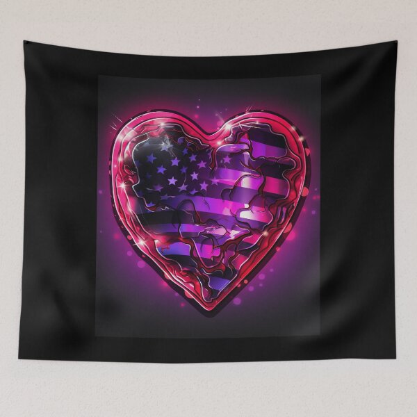Item preview, USA Emblem Hearts designed and sold by Master-Print.