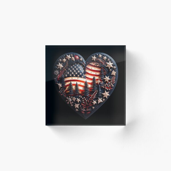 Artikelvorschau, Stars and Stripes-Liebe entworfen und verkauft von Master-Print.