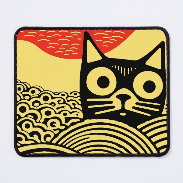 Item preview, Meow, Kawaii Cat Japanese Art designed and sold by GirlGlowGraphic.