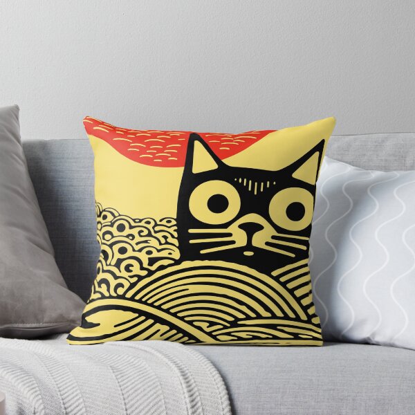 Item preview, Meow, Kawaii Cat Japanese Art designed and sold by GirlGlowGraphic.
