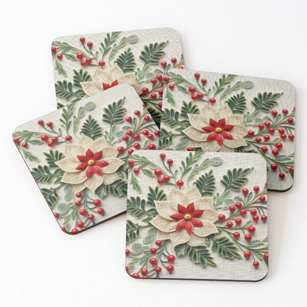 Item preview, Christmas Xmas Fake Embroidery 3D Effect Pattern No 9 designed and sold by Atomura.