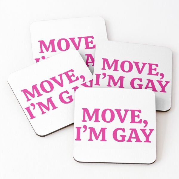 Item preview, "MOVE I'M GAY" Bold Confident Pride Statement Design designed and sold by KikiValley.